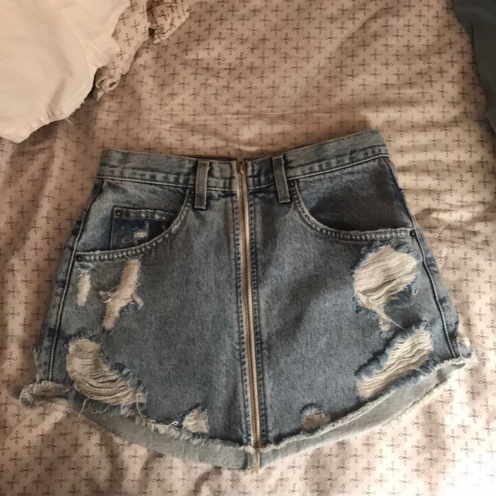 Carmar denim skirt